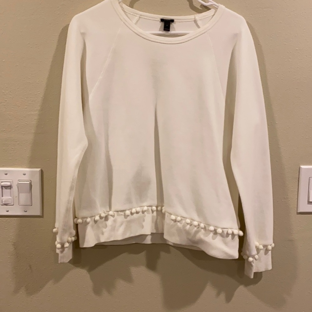 JCrew White Sweatshirt